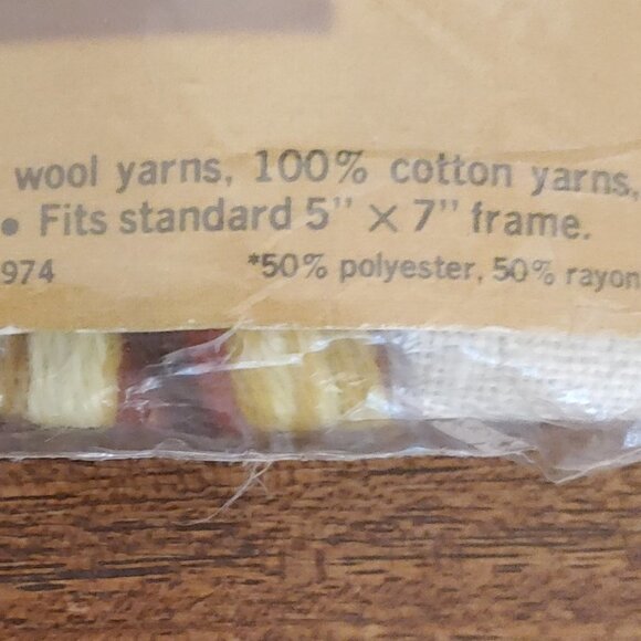 Vintage 70s Jiffy Stitchery Needlepoint Embroidery Floral Jug Sunset Designs 284 - Picture 5 of 6